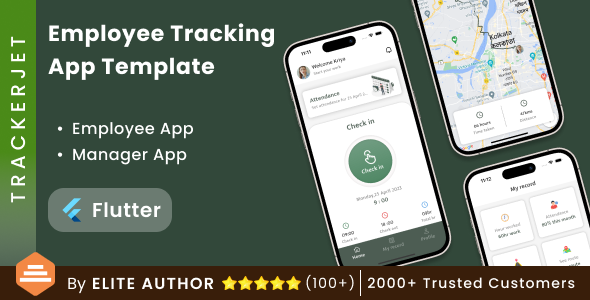Employee Tracking App | Employee Management app | Staff Tracking App| Flutter | TrackerJet