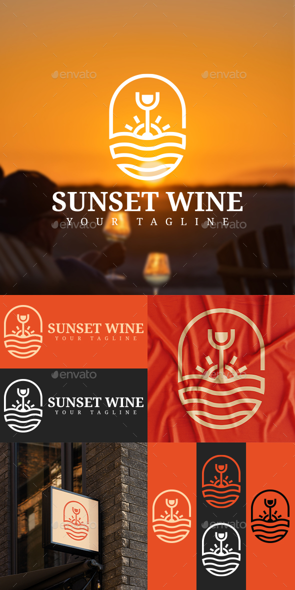 Sunset Wine Logo