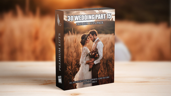 Wedding Videography Essentials: 30 Cinematic LUTs for Professional Video Editing
