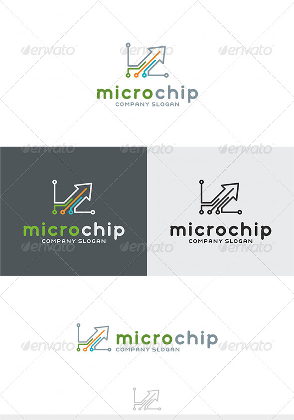 Micro Chip Logo type2 - Symbols Logo Templates