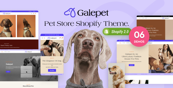 Galepet – Pet Shop and Pet Care Shopify Theme OS 2.0