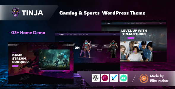 Tinja – Gaming & eSports WordPress Theme