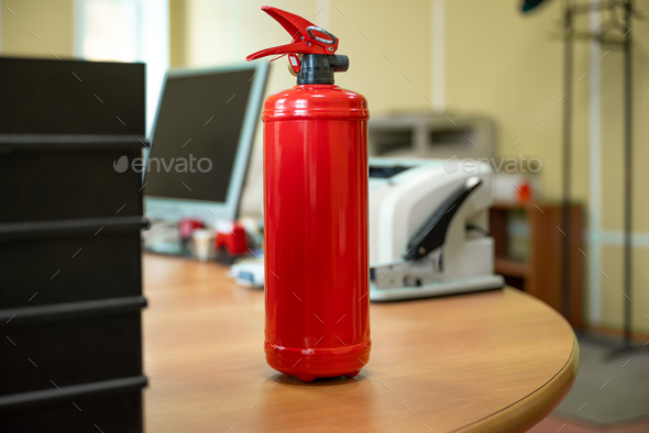 extinguisher in the office for fire prevention and fire safety
