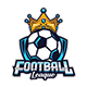 Crown Esport Football Logo Template