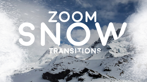 Zoom Snow Transitions for After Effects Elements template preview