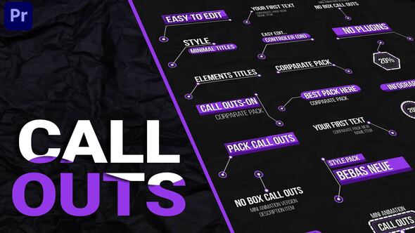 Call Outs Pack Mogrt