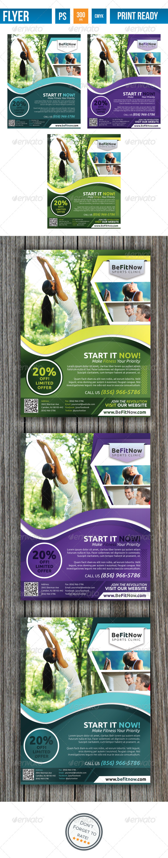 Fitness Flyer V2 - Flyers Print Templates
