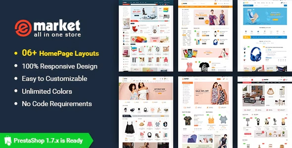 eMarket - Premium Responsive PrestaShop 1.7 Theme by skyoftech ...