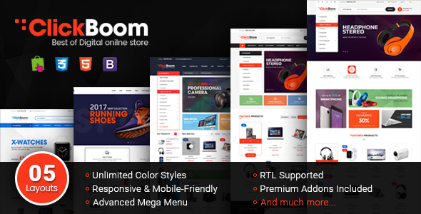 ClickBoom - Responsive Multipurpose Prestashop 1.6 and 1.7 Theme