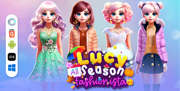 Lucy All Season Fashionista [ Construct 3 , HTML5]