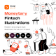 Moneytary-Fintech Illustrations