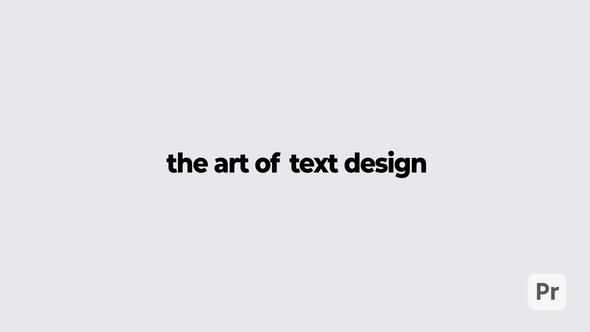 Typography Set Of Modern Titles | Mogrt