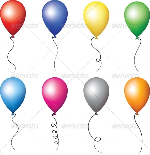 Colourful Balloons for Holiday Decoration - Man-made Objects Objects