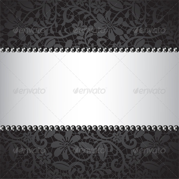 black pearl and dark lace card - Backgrounds Decorative