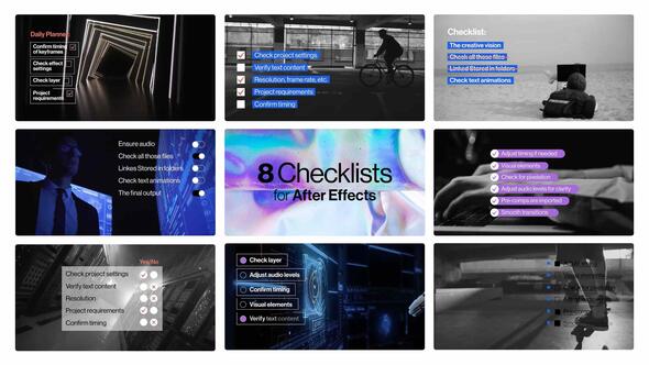 Checklist Video Template Infographics template preview