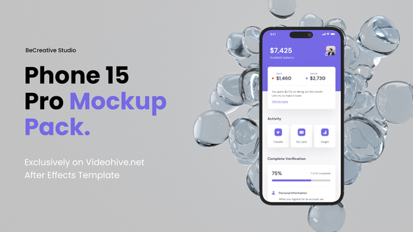 iPhone 15 Pro Mockup Product Promo template preview