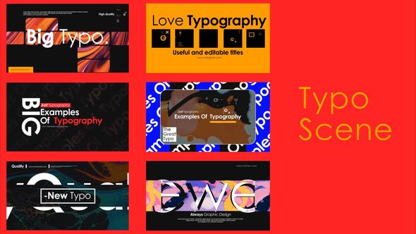 Typographic Scenes V3