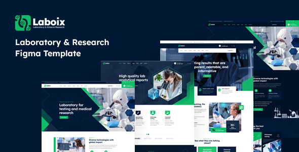 Laboix - Laboratory & Research Figma Template