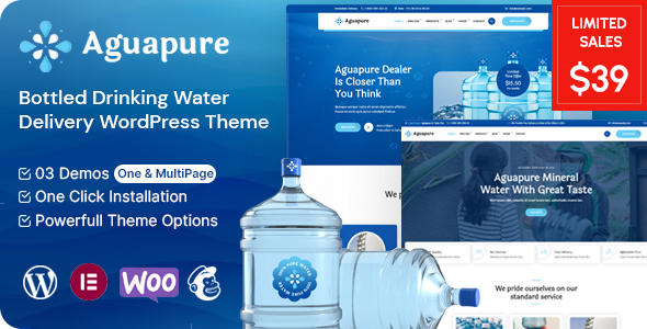 [DOWNLOAD]Aguapure - Drinking Water Company WordPress Theme