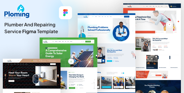 Ploming - Plumber & Handyman Figma Template