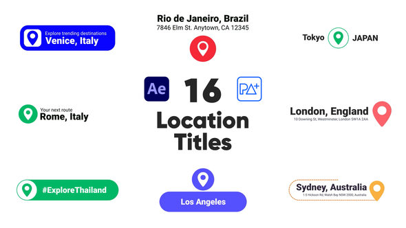 Location Titles For After Effects