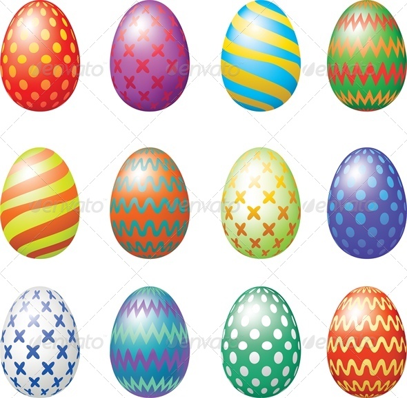 Easter Eggs Set - Miscellaneous Seasons/Holidays