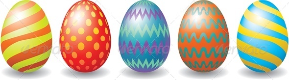 Easter Eggs Set - Miscellaneous Seasons/Holidays