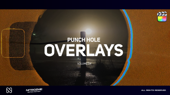 Punch Hole Overlays Vol. 04 for Final Cut Pro X
