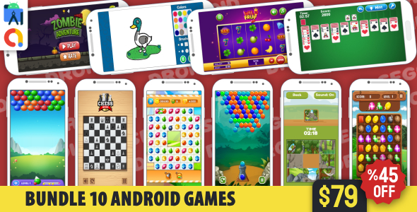 Bundle 10 Android Studio Games with AdMob Ads