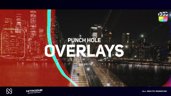 Punch Hole Overlays Vol. 06 for Final Cut Pro X