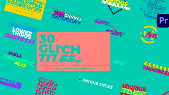 Glitch Titles - Premiere Pro alt