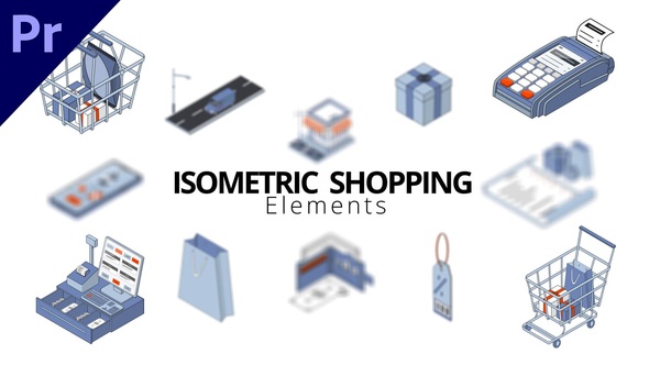 Isometric Shopping Elements