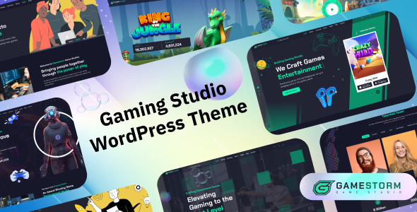 Gamestorm – Gaming Studio WordPress Theme