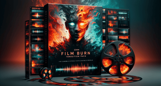 35mm Film Burn Transition Pack For DaVinci Resolve