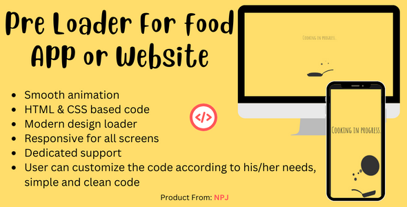 Pre Loader for Cooking Website or App