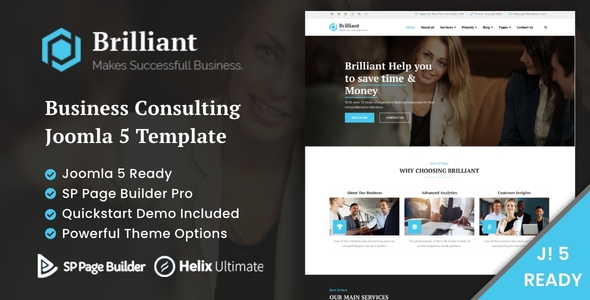 Brilliant - Business Consulting Joomla 5 Template