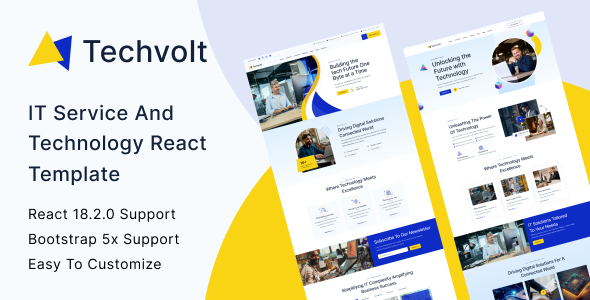 Techvolt – IT Service & Technology React Template