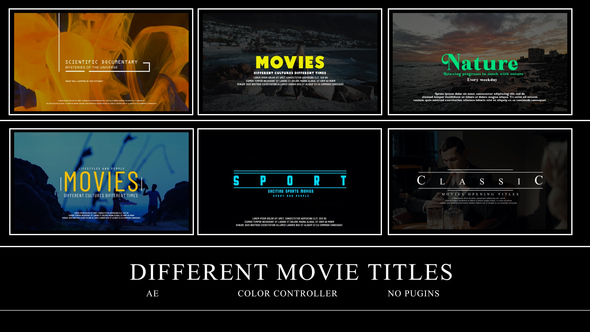 Different Movies Titles