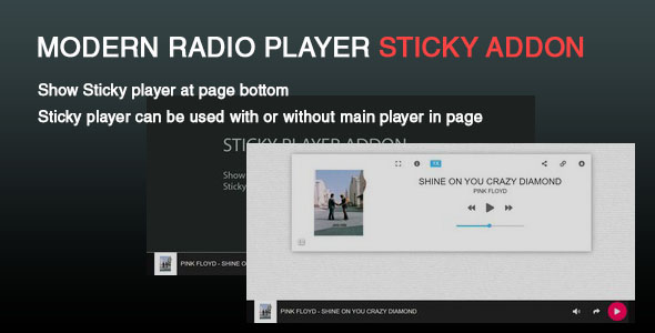 Sticky player Addon for Radio Player