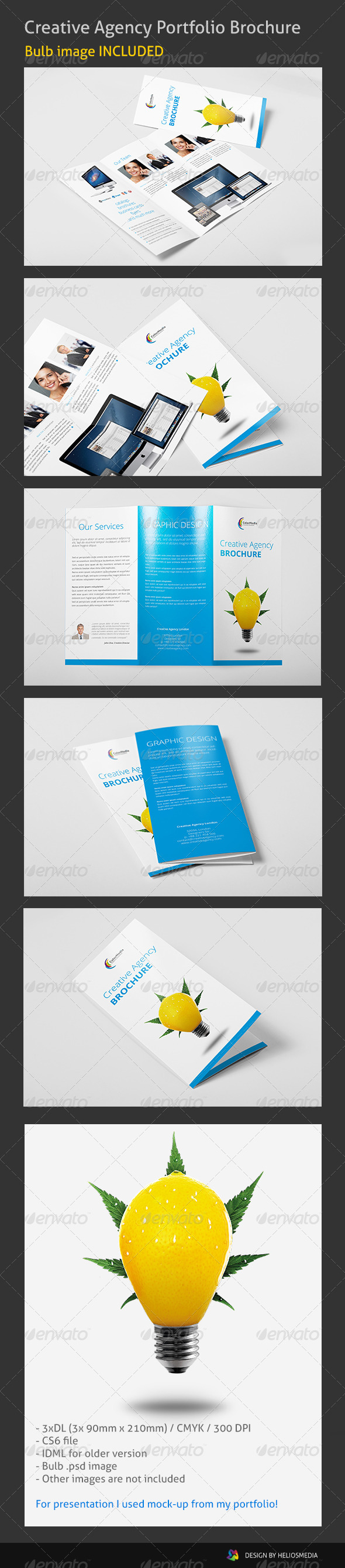 Tri-Fold Creative Agency Brochure - Corporate Brochures