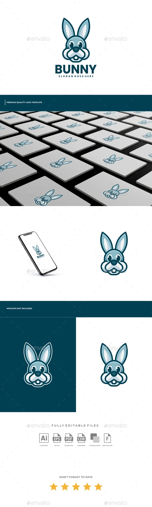 Bunny Logo Template