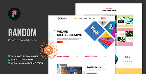 Random - Creative Digital Agency Figma Template