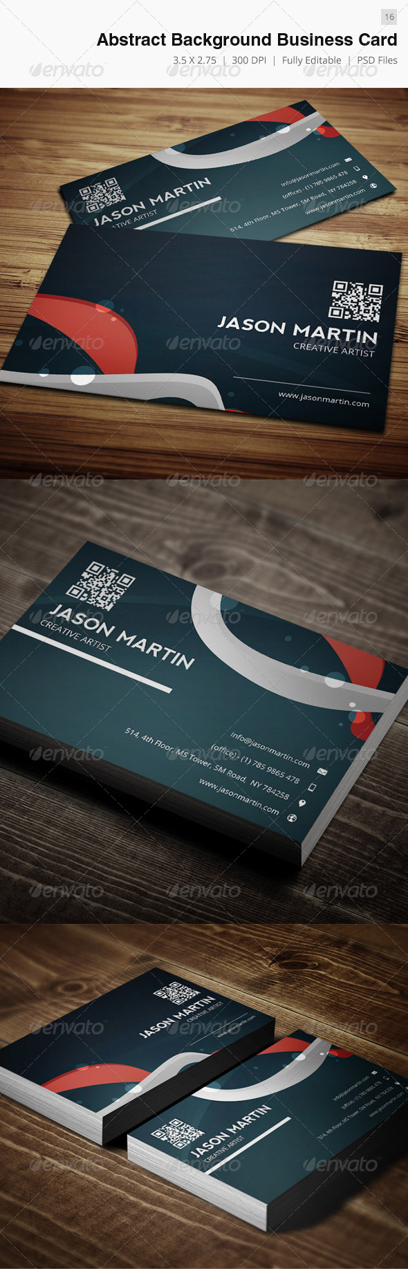 Abstract Background Creative Business Card - 16 - Creative Business Cards
