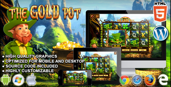 The Gold Pot Slot Machine - Premium HTML5 Casino Game