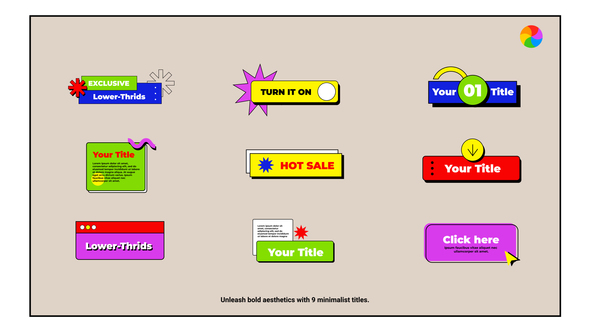 Neo - Brutalism Titles | AE Titles template preview