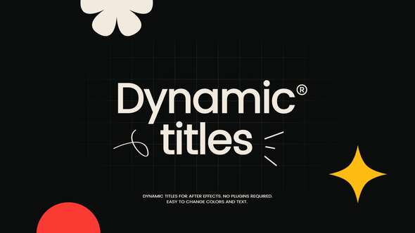 Dynamic Titles Intro Titles template preview