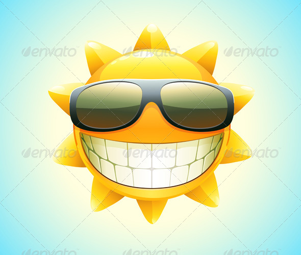 happy summer sun i - Characters Vectors