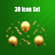 Confetti 3d Illustration  Icon Pack