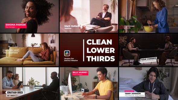 Clean Lower Thirds | DaVinci Resolve