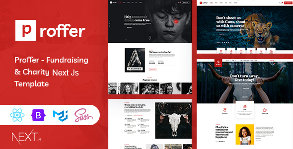 Proffer - Fundraising & Charity Next Js Template